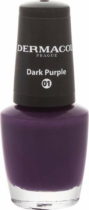 Produktbild Dermacol Nail polish mini - limited edition (Nail Polish) 5 ml - Shade: 01 Dark Purple (01 Dark Purple)