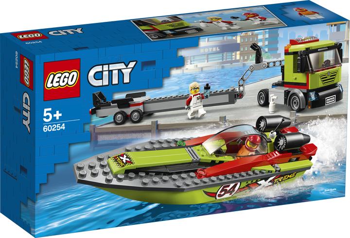 Immagine prodotto LEGO Trasportatore di barche da corsa (60254, LEGO City)
