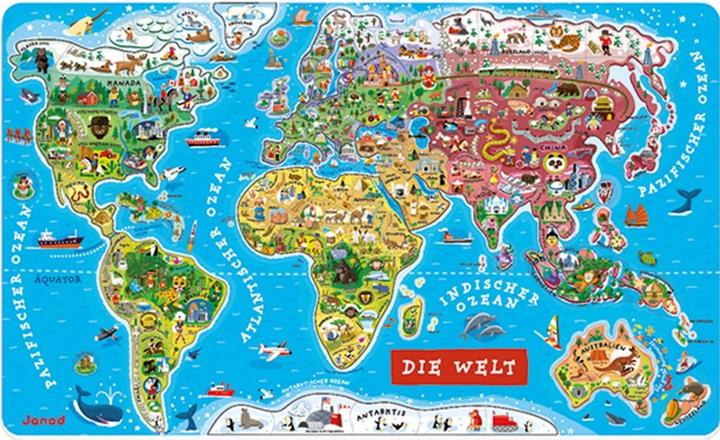 Immagine prodotto Janod Mappa magnetica "Il mondo (92 pezzi)