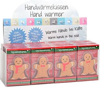 Produktbild G. Wurm Taschenwärmer Lebkuchen aus Kunststoff braun 2-fach, (B/H/T) 8x10x1cm