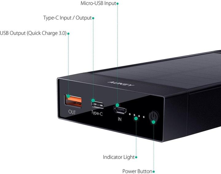 Produktbild Aukey Pb-P23 (16000 mAh, 59.20 Wh)