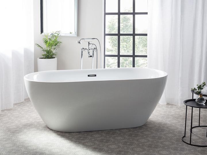 Image du produit Beliani Baignoire à poser blanche ovale 150 x 75 cm CARRERA (202 l, 75 cm)