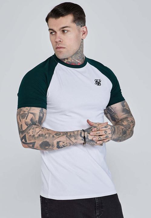 Siksilk T-Shirt Raglan T-Shirt (L)