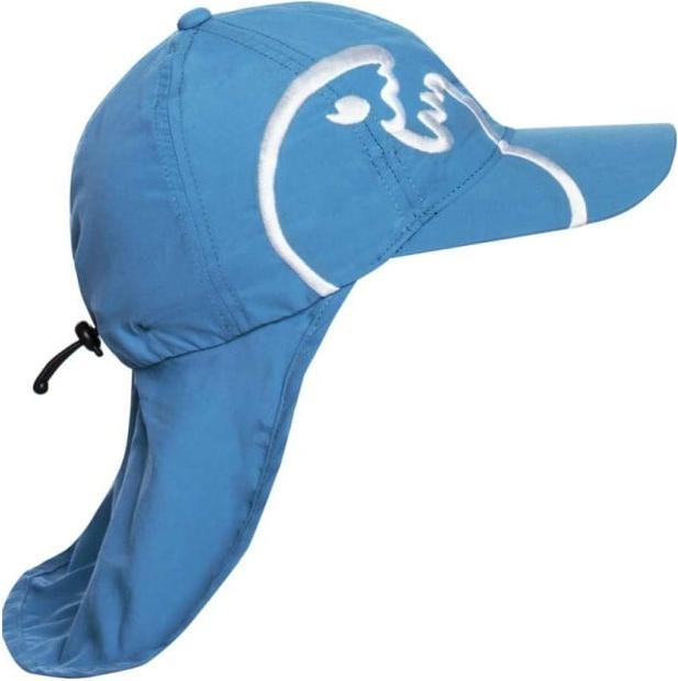 Actual product image IQ-UV UV protection cap bites with neck protection children recycled, blue (1 pc)