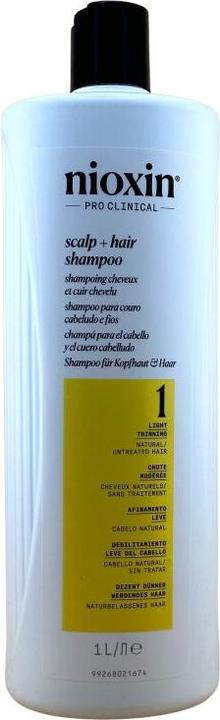 Image du produit Nioxin Scalp + Hair System 1 Shampoo (1000 ml, Shampoing liquide)