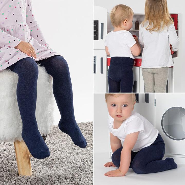 Actual product image La Loona LaLoona baby tights tights 2-pack - Navy - (50/56)