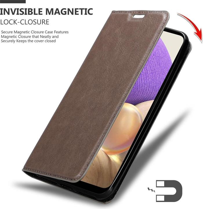 Actual product image Cadorabo Book Invisible Magnet Cover (Samsung Galaxy A32 5G)