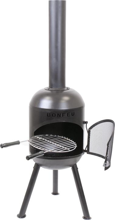 Actual product image Bonfeu BonSolo garden fireplace black