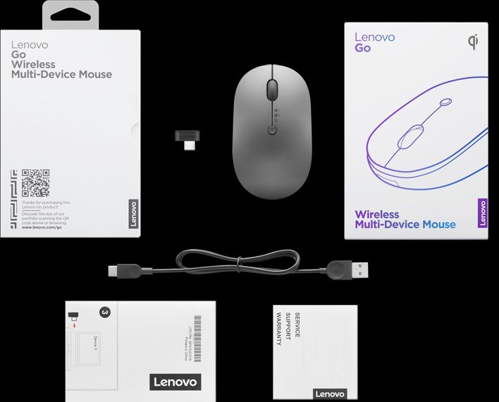 Image du produit Lenovo Souris sans fil Go Multi-Device (Sans fil)