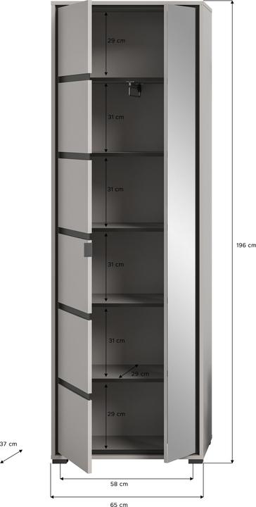 Produktbild Xonox Home Garderobenmöbel Jaru 3-teilig