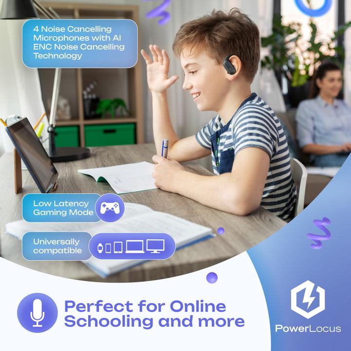 Actual product image PowerLocus Jumpy Open Ear Bluetooth-Kinderkopfhörer