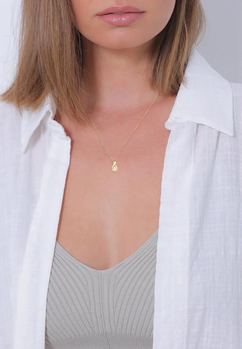 Actual product image Elli PREMIUM Necklace Infinity Zirconia Infinity 585 yellow gold (585 yellow gold, Zirconia, 45 cm)