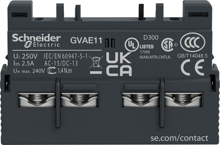 Image du produit Schneider Electric Bloc de contacts auxiliaires 1 N.O. 1 N.F.