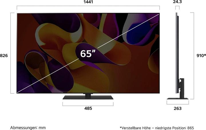Produktbild LG OLED65G49LS (65", G4, OLED, 4K, 2024)