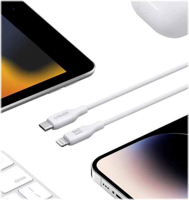 Actual product image Anker 541 Eco-friendly Bio-TPU, C-LTG, 3ft (0.91 m, USB 3.0)