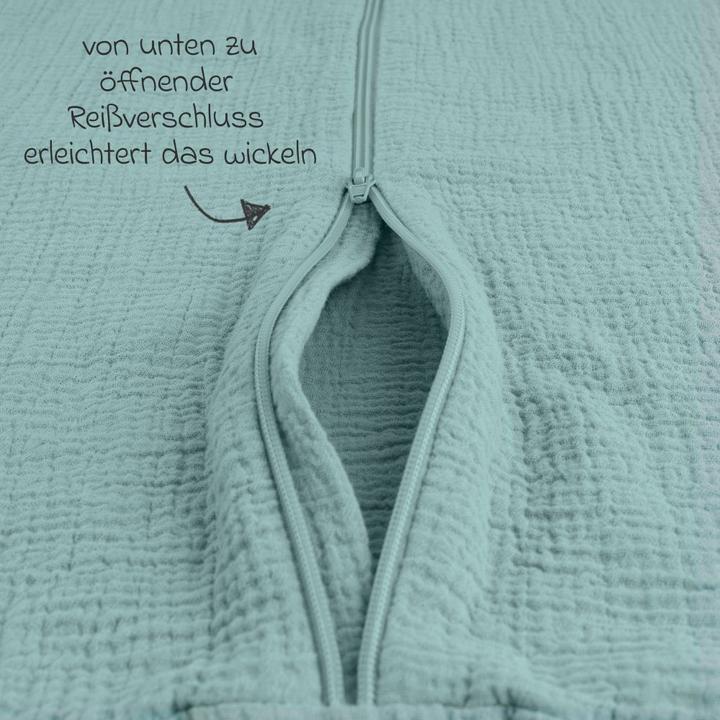 Produktbild La Loona LaLoona Schlafsäcke Sommer-Schlafsack Musselin / Mull - Mint - (90 cm)