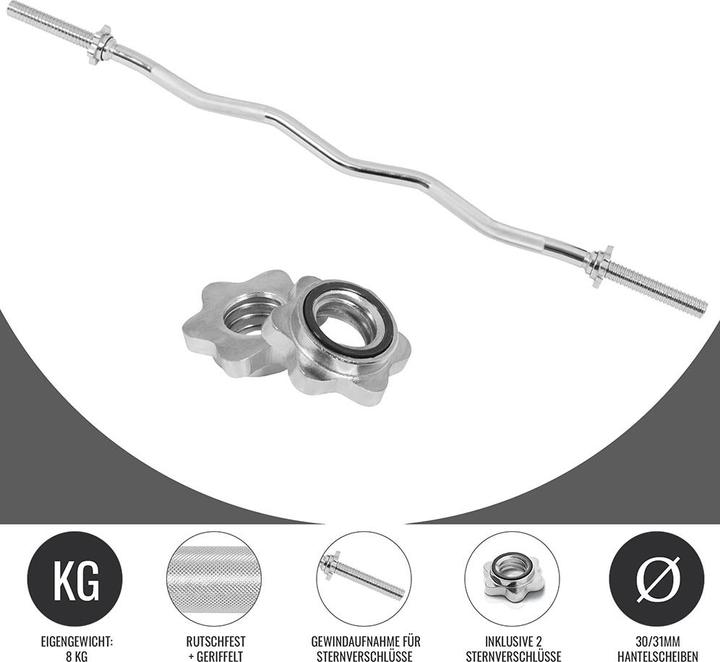 Actual product image Gorilla Sports Curl Bar