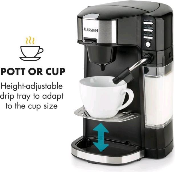 Produktbild Klarstein Baristomat 2in1Heissgetränkeautomat Kaffee und Tee