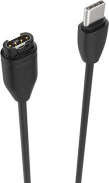Actual product image Fixed USB-C Charging Cable for Garmin Smartwatch Black