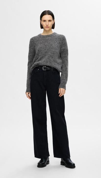 Image du produit Selected Femme Slfsia Ras Ls Knit O-Neck Noos (M)