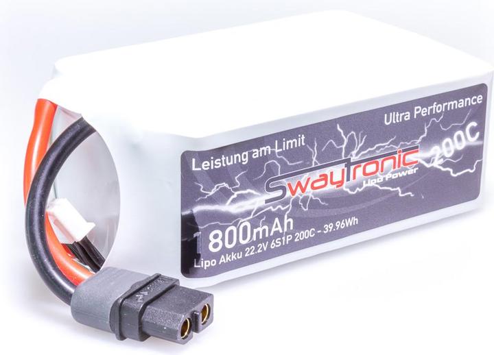 Swaytronic Sway FPV 6S 22.2V 1800mAh 200C XT60 (22.20 V, 1800 mAh)