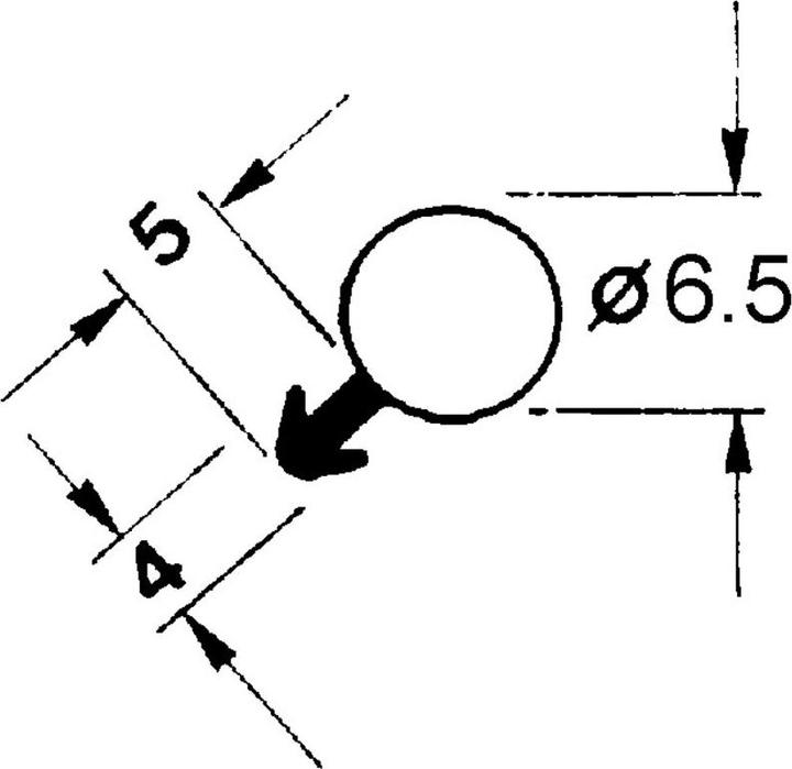 Image du produit Sipro Profils d'étanchéité 641-1 Ankernut