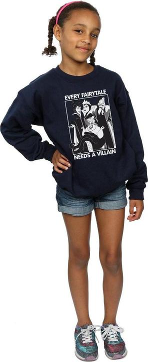 Actual product image Disney Girls Villains Cotton Sweatshirt (128)