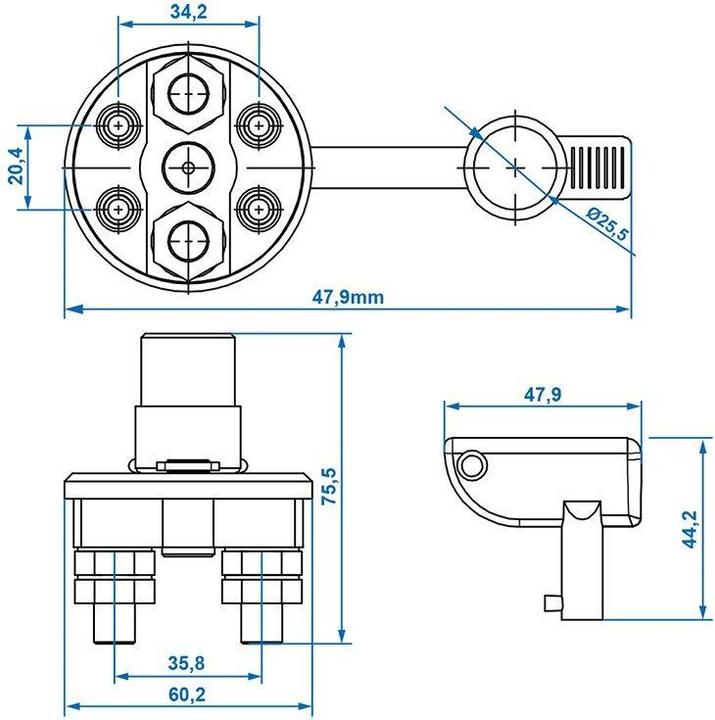 Image du produit ProPlus Sectionneur pour batterie 2 pôles sous blister