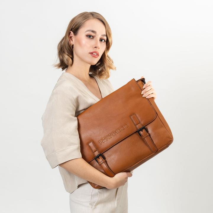 Produktbild Farmhood Memphis Aktentaschen Messenger Leder 38 cm Laptopfach (15.75")