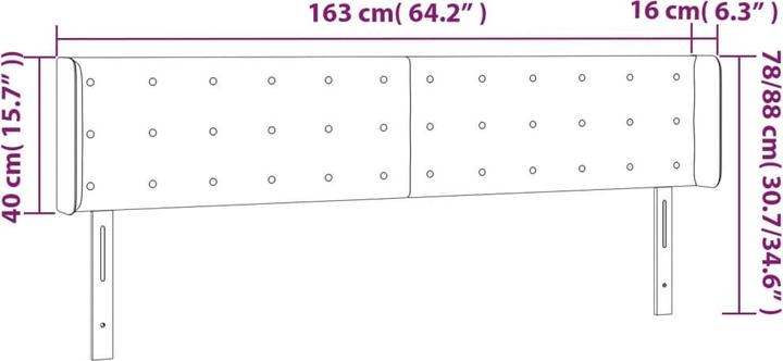 Image du produit VidaXL Gianna (163 x 16 x 88 cm)