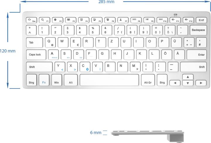 Produktbild CSL Wireless Tastatur (DE, Kabellos)