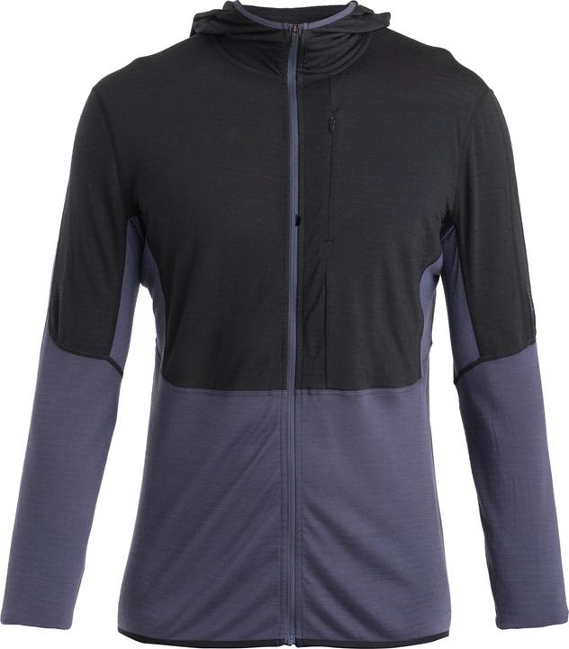 Immagine prodotto Icebreaker Uomo Merino 200 Realfleece Descender LS Felpa con cappuccio e zip (XXL)