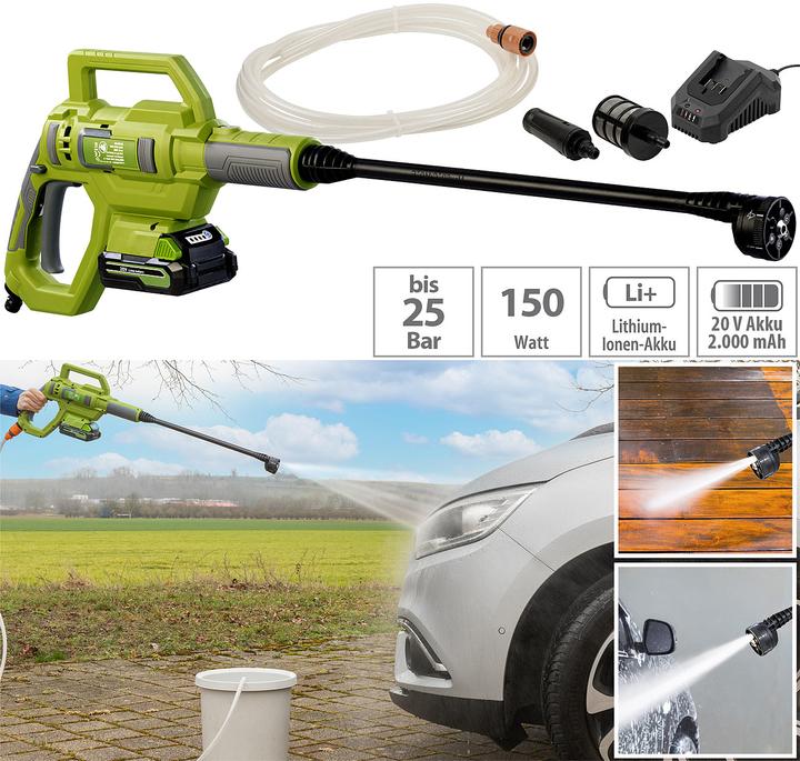 Produktbild AGT Professional Mobiler Akku-Druckreiniger (Akkubetrieb)