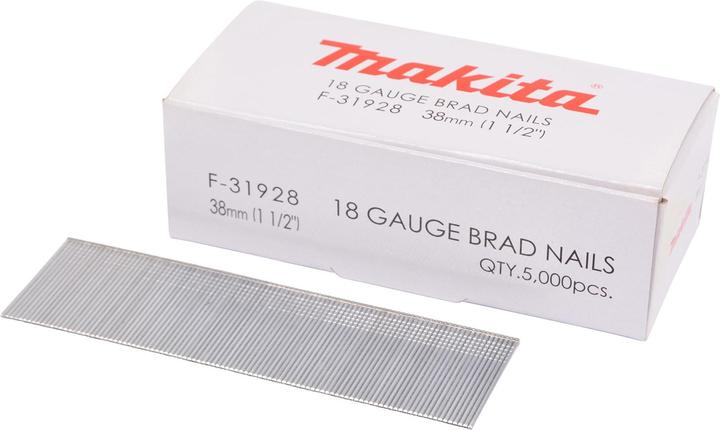 Produktbild Makita Stauchkopfnagel Brads 38mm 5000 Stück galvanisiert ( F-31928 ) für Nagler DBN500/AF505