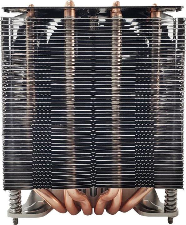 Actual product image Dynatron A49 AMD AM4 AM5 Cooler 4U Heatpipes with Aluminium Socket and Aluminium Fin Stack Active (130 mm)