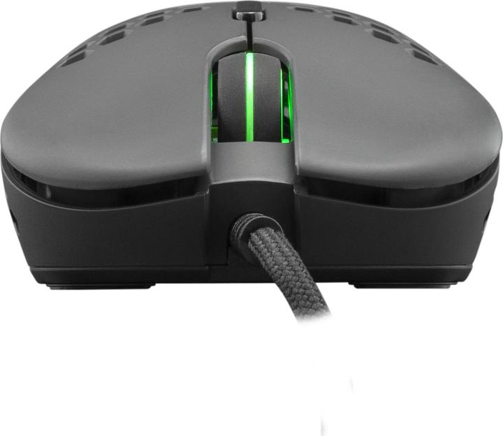 Produktbild White Shark Ultra light Gaming mouse eShark Naginata Black, 60g, Pixart PMW3389 sensor, with RGB backlight (Kabelgebunden)