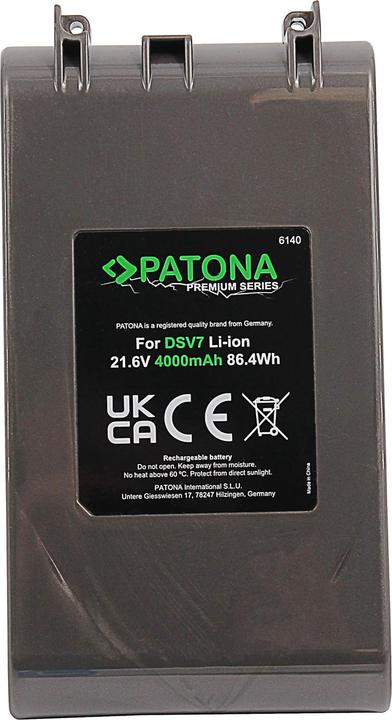 Productafbeelding Patona Premium batterij Dyson V7 4000 mAh