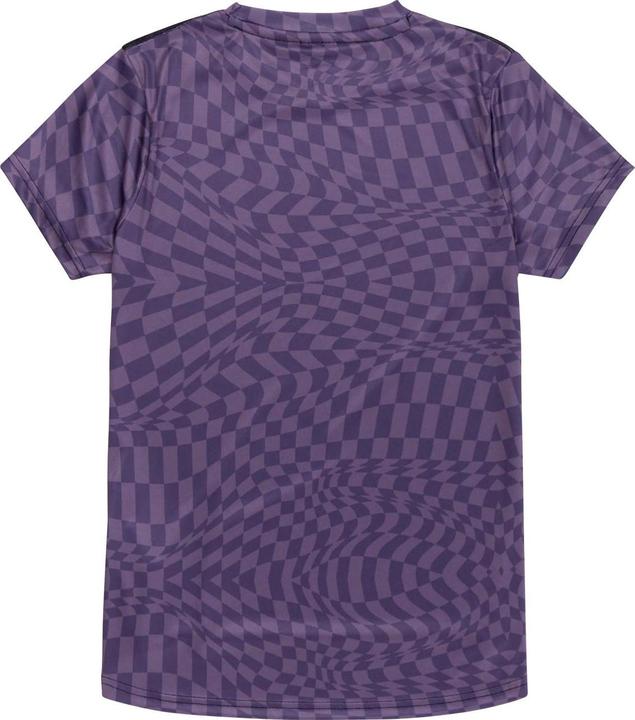 Actual product image Troy Lee Designs Womens Lilium SS Jersey, Twisted Checkers, deep purple, XL (XL)