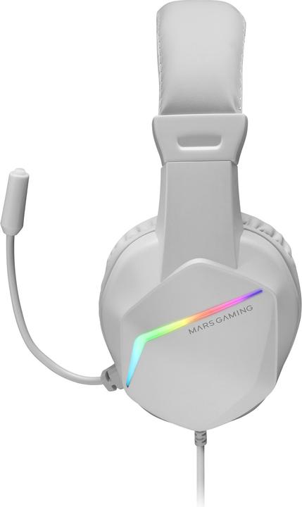 Image du produit Mars Gaming Casque Micro Gamer MH122 RGB (Blanc) (Filaire)
