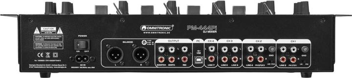 Immagine prodotto Omnitronic PM-444Pi Mixer DJ a 4 canali con lettore e interfaccia USB