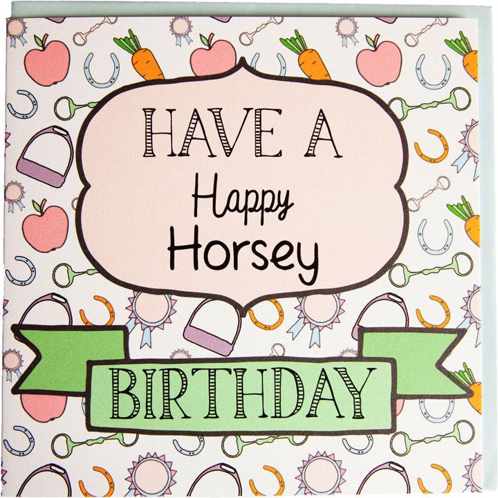 Gubblecote Geburtstagskarte Happy Horsey (1 Stk.)