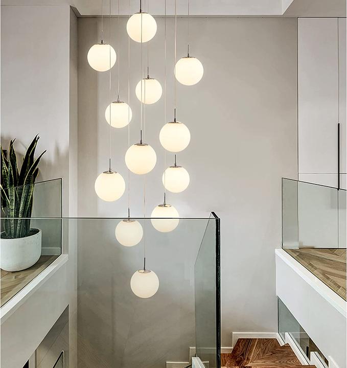 Produktbild H.W.S Pendelleuchte Modern Treppenhaus 12 Flammig