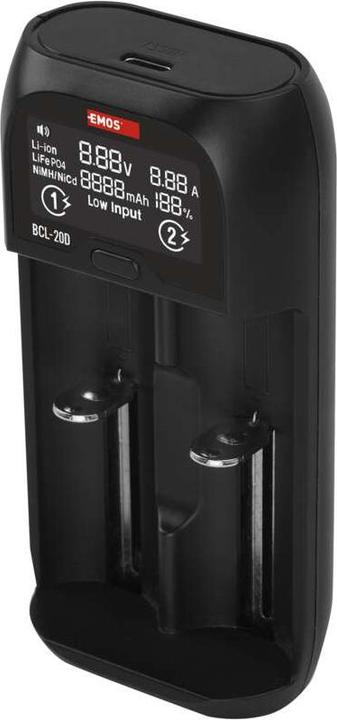 Produktbild Emos Universaler Akku-Ladegerät für Li-Ion Akkus BCL-20D (1 Stk., Ladegerät inkl. Akku)