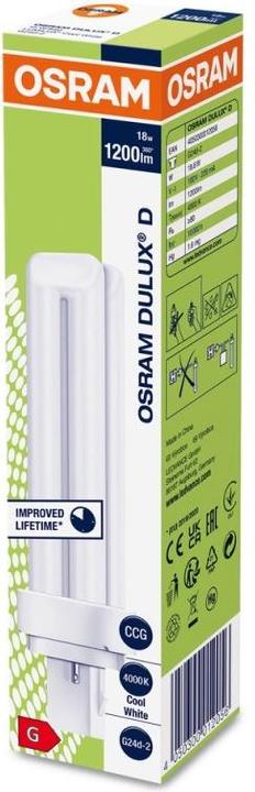 Produktbild Osram Dulux (G24d-2, 18 W, 1200 lm, 1 x, G)