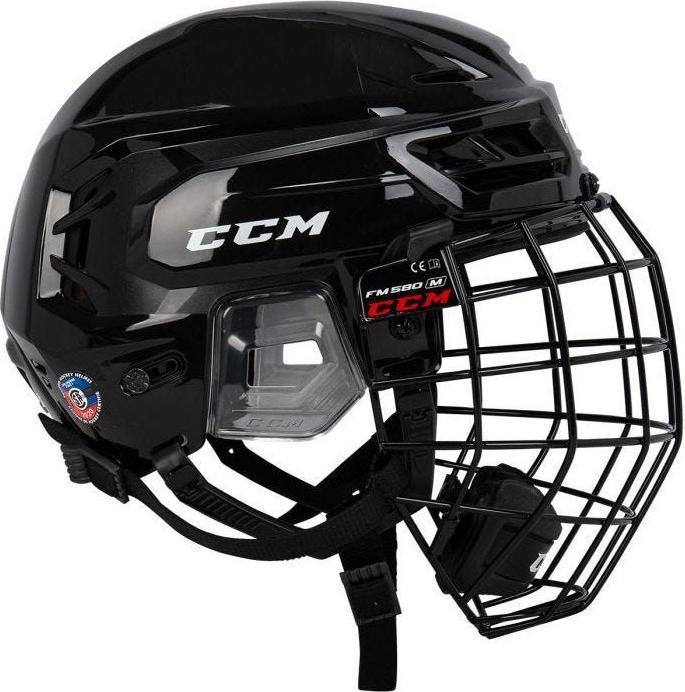 Image du produit CCM Tacks 210 SR casque de hockey avec cage (L, blanc) (L)