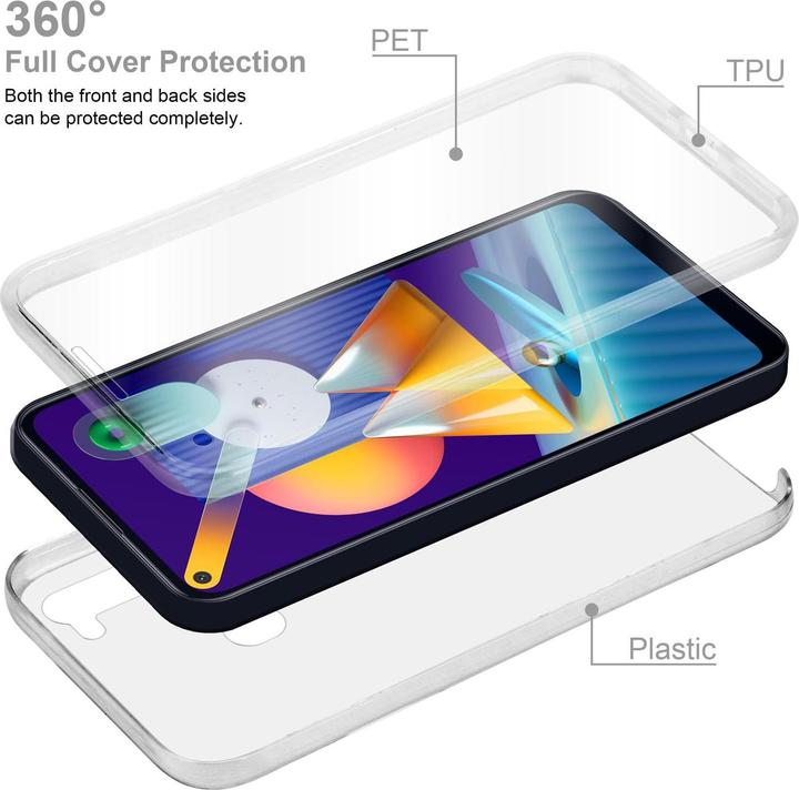 Image du produit Cadorabo TPU 360 degrés Case Cover (Samsung Galaxy M11, Samsung Galaxy A11)