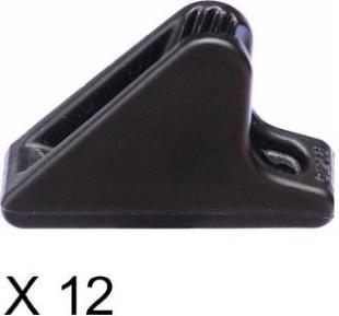 Clamcleat Line-Lok 1-3mm, 12Stk schwarz