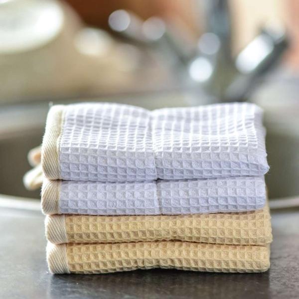 Actual product image Jungle Culture Reusable dishcloths - white - 100% organic sisal/cotton cloth