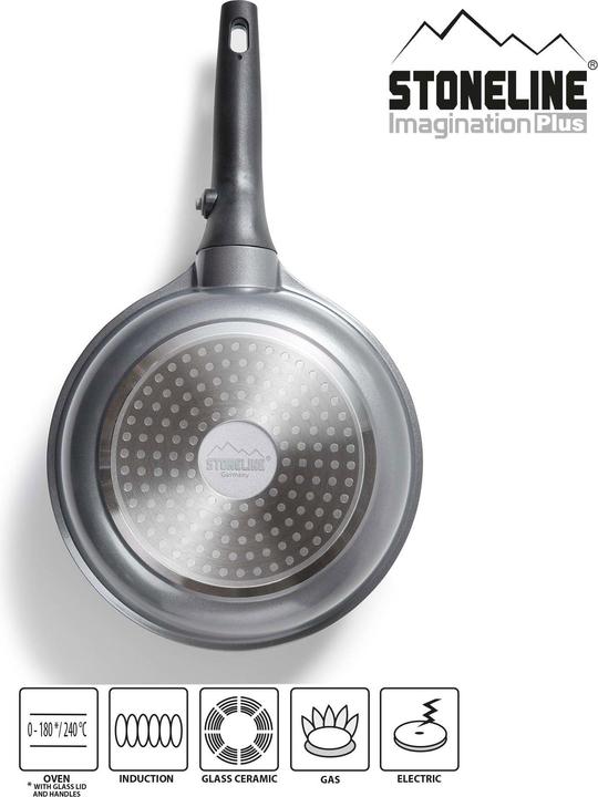 Actual product image Stoneline Imagination PLUS Kochgeschirr-Set, 8-tlg., mit abnehmbaren Griffen (Pan set + pot set, Cast iron)