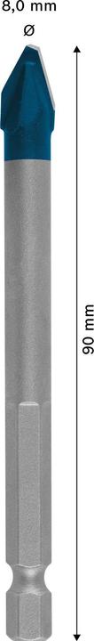 Produktbild Bosch Professional Zubehör EXPERT HEX-9 HardCeramic Bohrer, 8 x 90 mm (8 Millimeter)